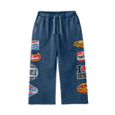Patch label pants
