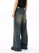 unisex faded baggy jeans