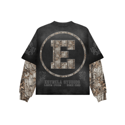 ESTRELA double layer camo shirt