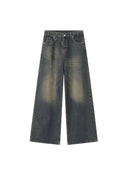 unisex faded baggy jeans