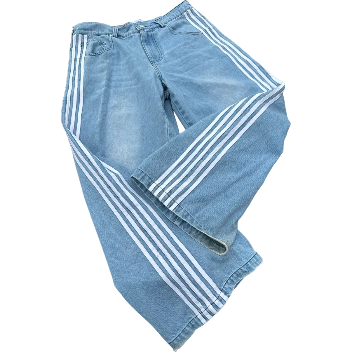 4 stripe baggy jeans