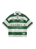Verdant Stripe knit polo