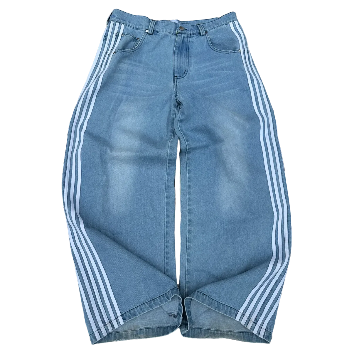 4 stripe baggy jeans